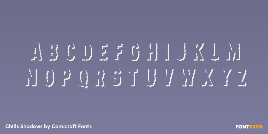 Chills Shadows Font Poster #1