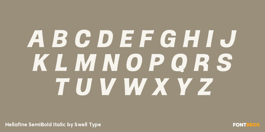 Hellafine SemiBold Italic Font Poster #1