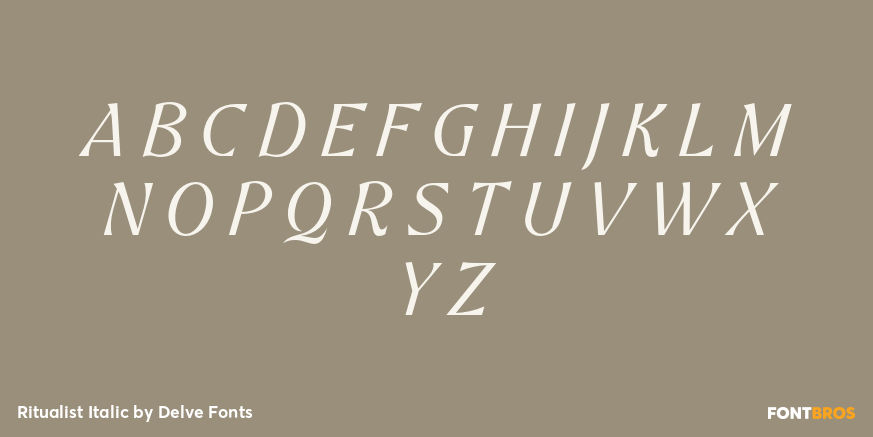 Ritualist Italic Font Poster #2