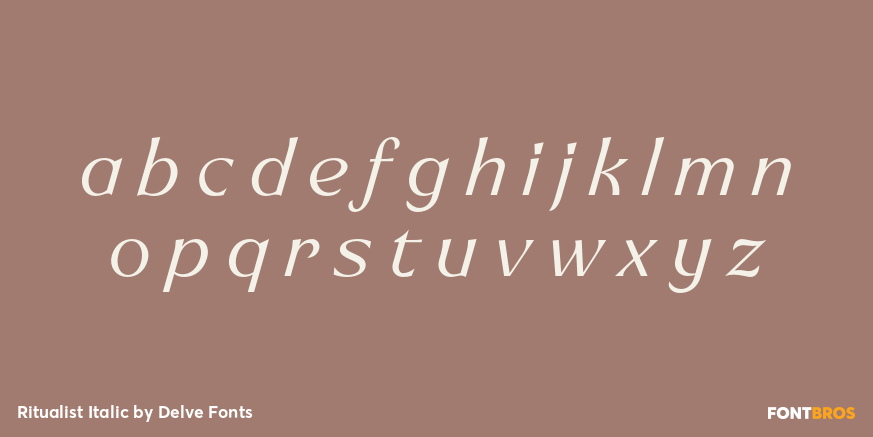 Ritualist Italic Font Poster #3