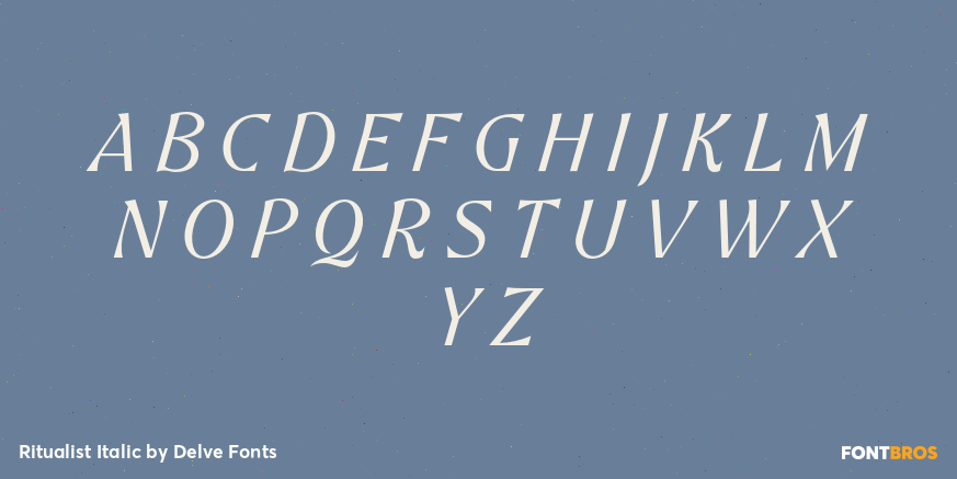 Ritualist Italic Font Poster #2