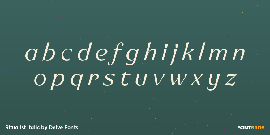 Ritualist Italic Font Poster #3