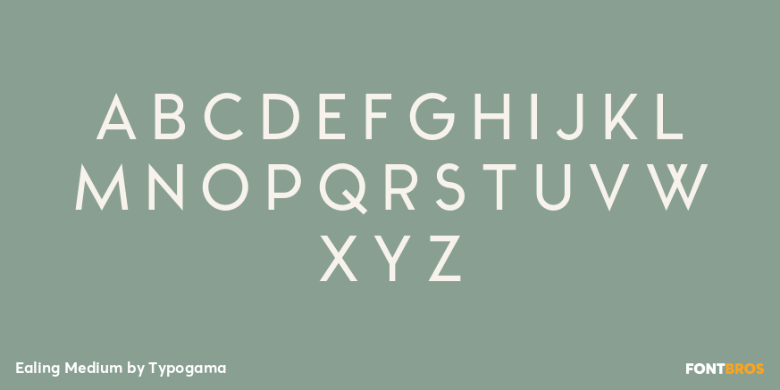 Ealing Medium Font Poster #2