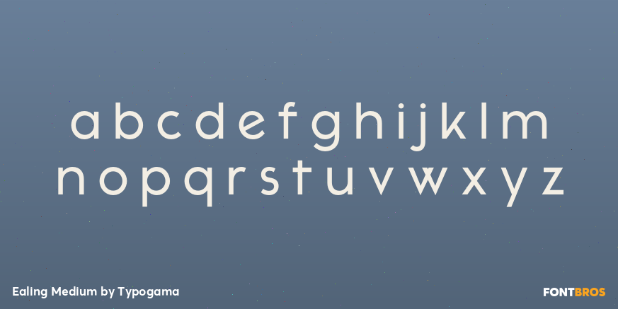 Ealing Medium Font Poster #3