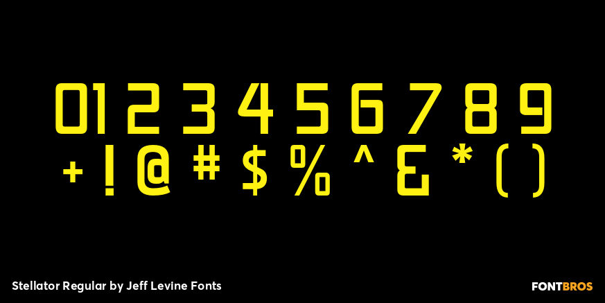 Stellator Regular Font Poster #4