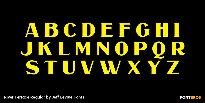 River Terrace Regular Font Poster #2