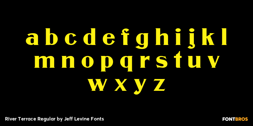 River Terrace Regular Font Poster #3