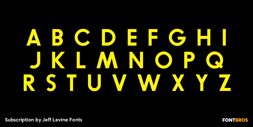 Subscription Font Poster #2