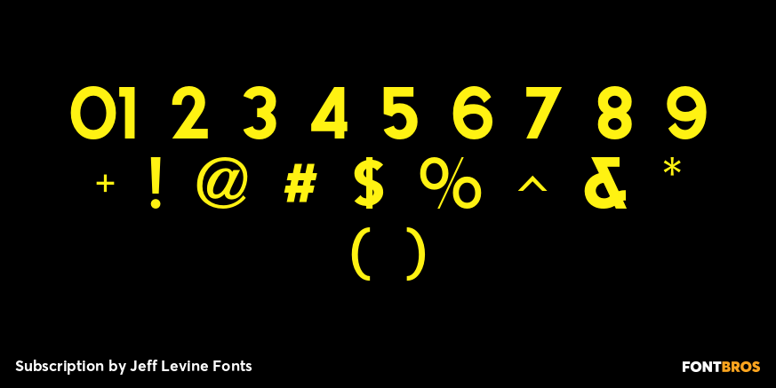 Subscription Font Poster #4