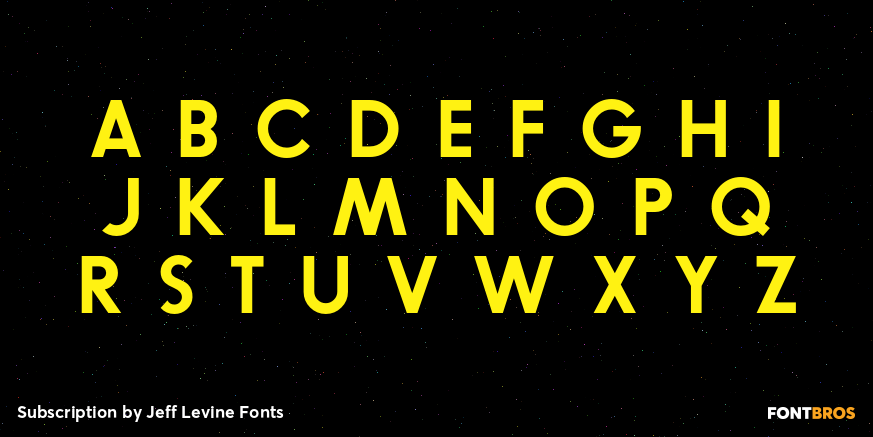 Subscription Font Poster #1