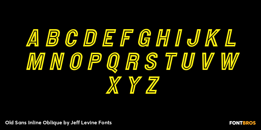 Old Sans Inline Oblique Font Poster #2