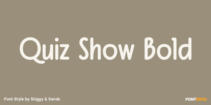 Quiz Show Bold Poster