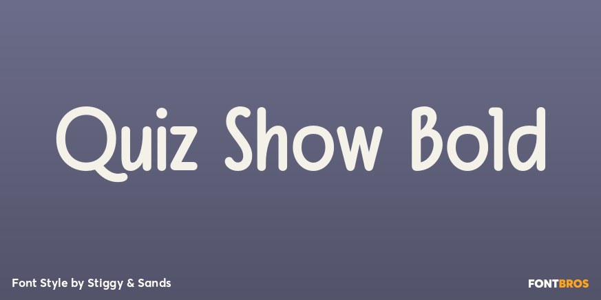 Quiz Show Bold Font Poster #1