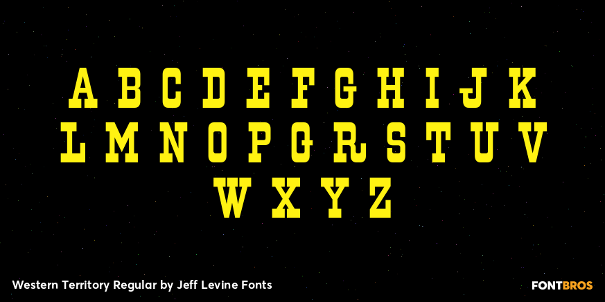 Western Territory Regular Font Poster #3
