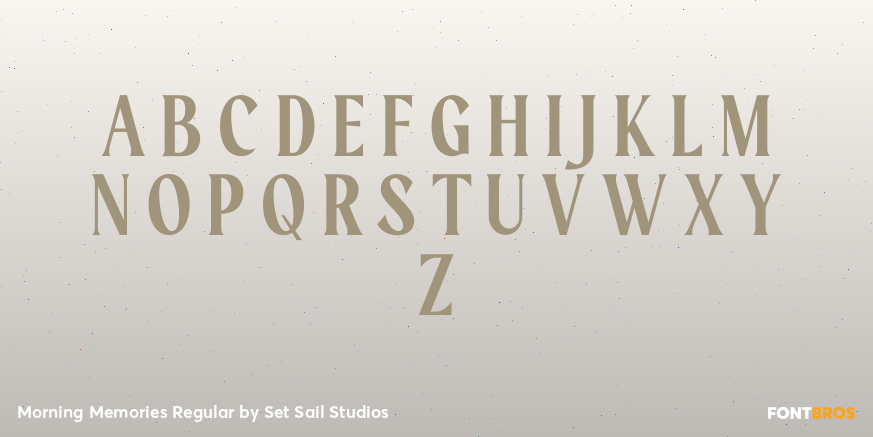 Morning Memories Regular Font Poster #2