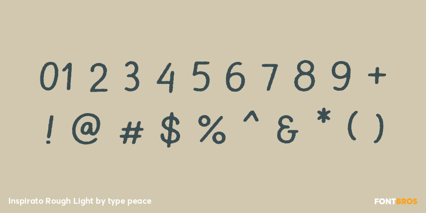 Inspirato Rough Light Font Poster #1
