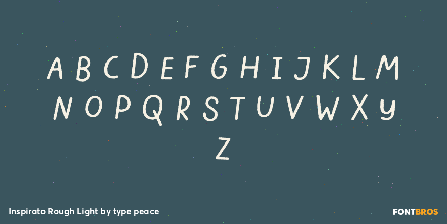 Inspirato Rough Light Font Poster #1