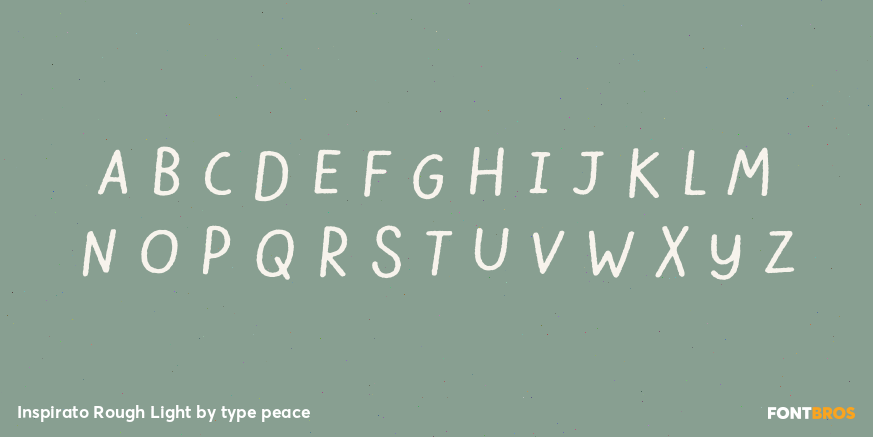 Inspirato Rough Light Font Poster #1