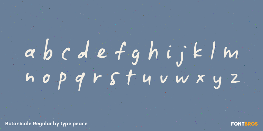 Botanicale Regular Font Poster #3