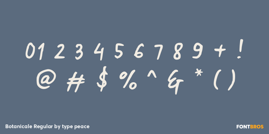 Botanicale Regular Font Poster #4