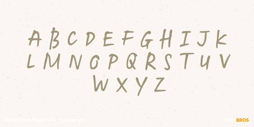 Botanicale Regular Font Poster #2