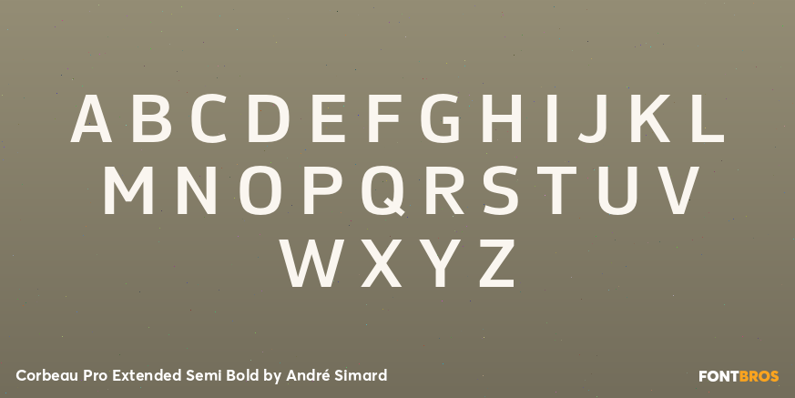 Corbeau Pro Extended Semi Bold Font Poster #2