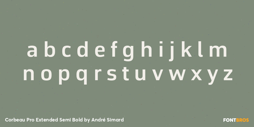 Corbeau Pro Extended Semi Bold Font Poster #3