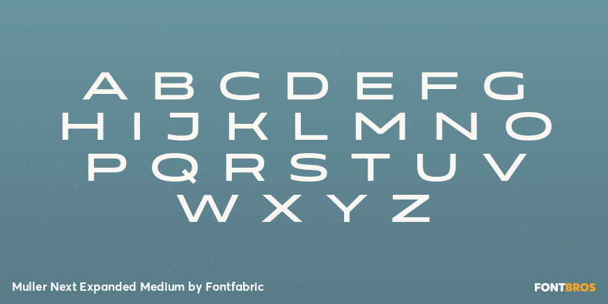 Muller Next Expanded Medium Font Poster #2