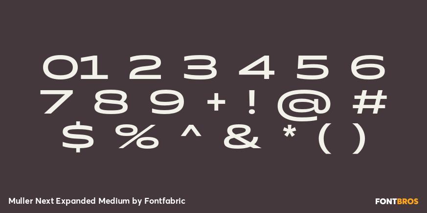 Muller Next Expanded Medium Font Poster #4