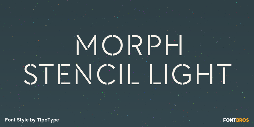Morph Stencil Light Poster