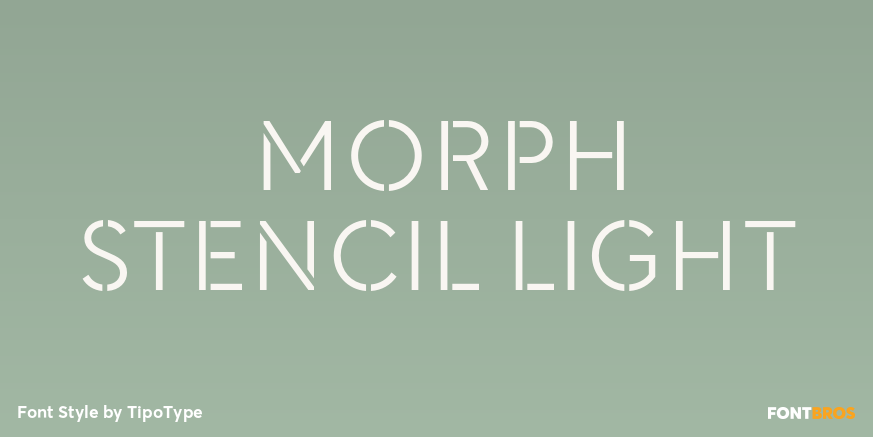 Morph Stencil Light Poster