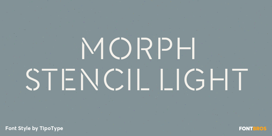 Morph Stencil Light Poster