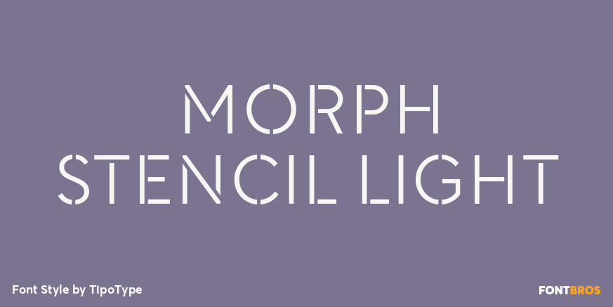 Morph Stencil Light Poster