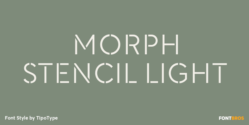 Morph Stencil Light Poster