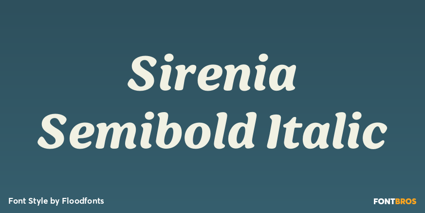 Sirenia Semibold Italic Poster