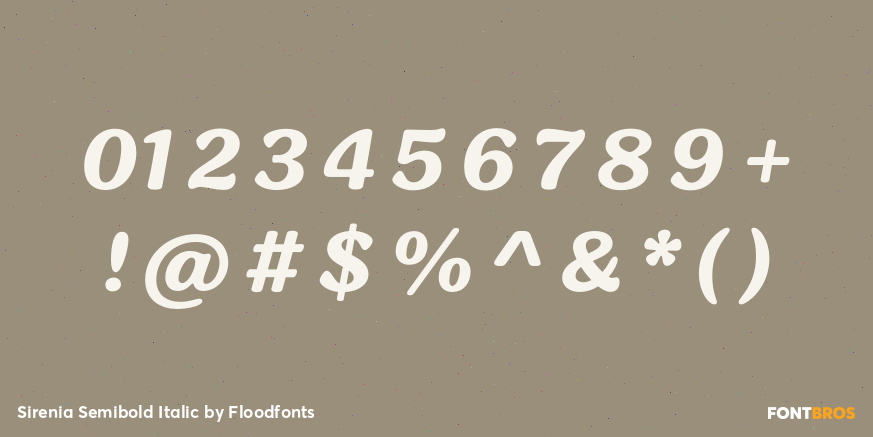 Sirenia Semibold Italic Font Poster #1