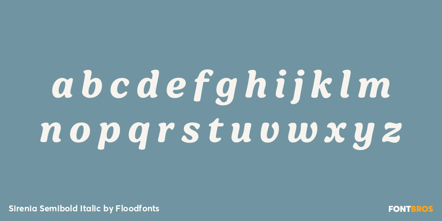 Sirenia Semibold Italic Font Poster #3