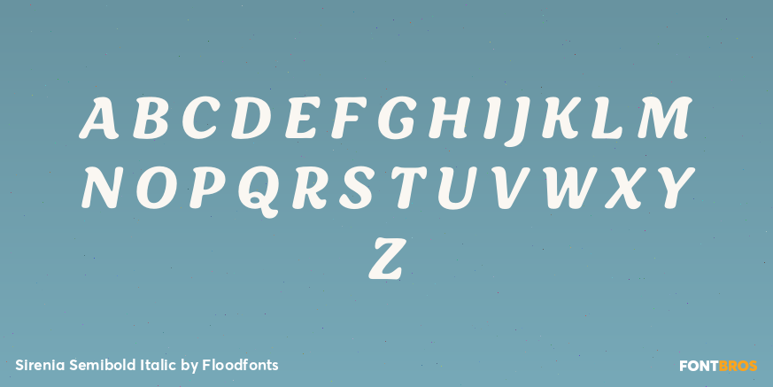 Sirenia Semibold Italic Font Poster #1