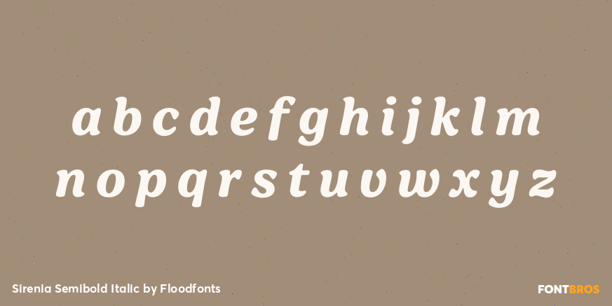 Sirenia Semibold Italic Font Poster #1