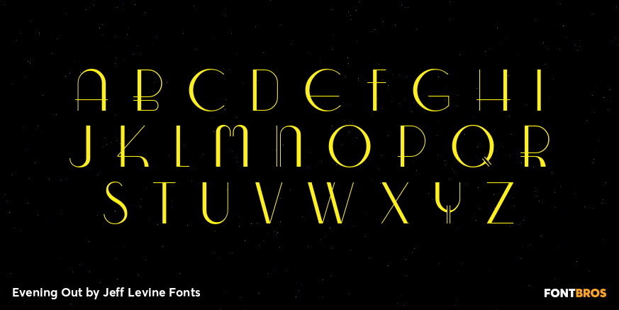 Evening Out Font Poster #3