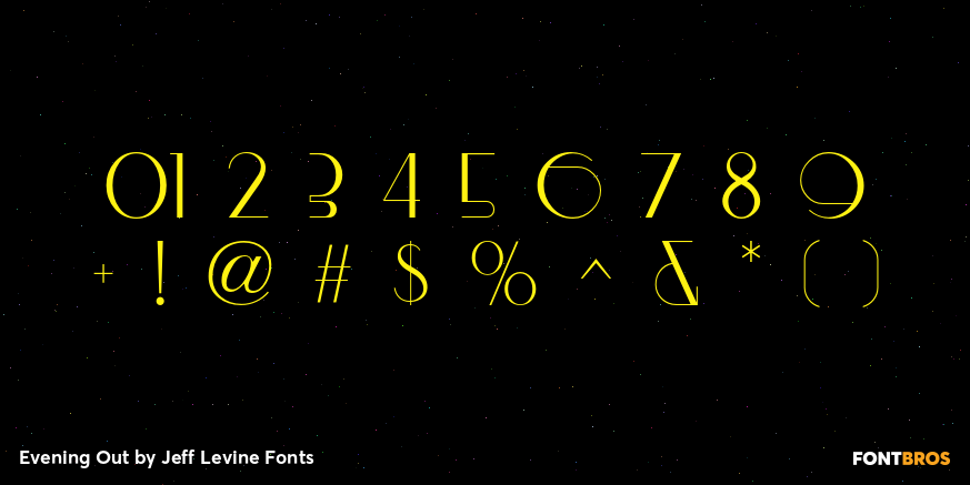 Evening Out Font Poster #4