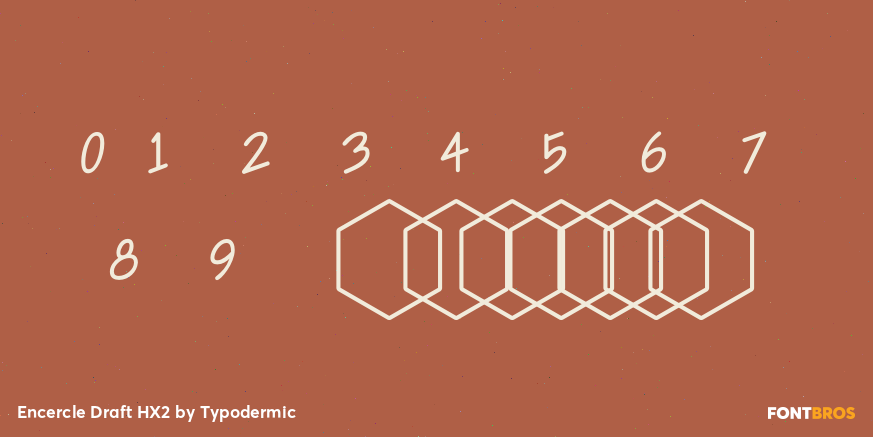 Encercle Draft HX2 Font Poster #1