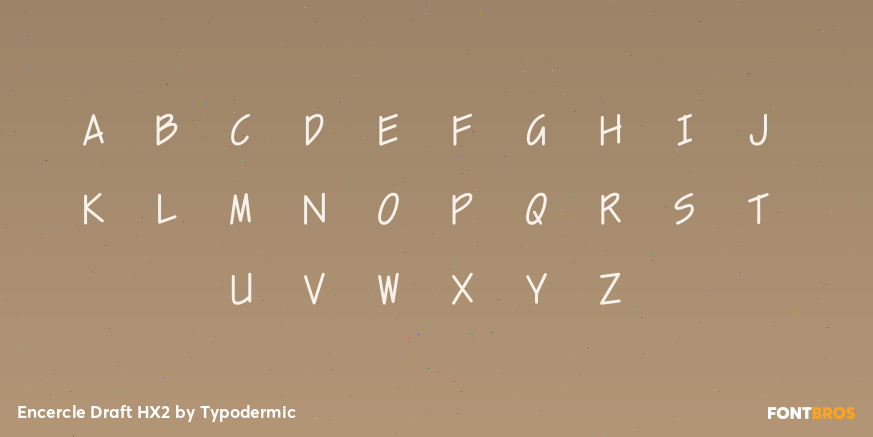 Encercle Draft HX2 Font Poster #2