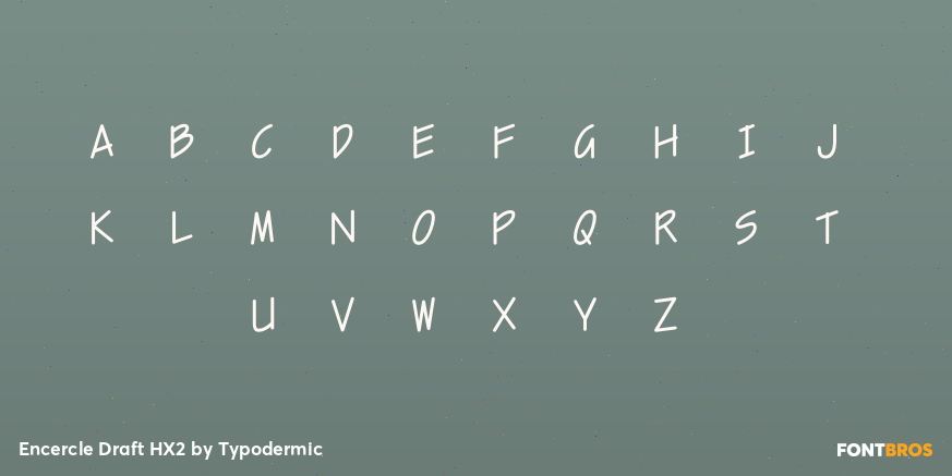 Encercle Draft HX2 Font Poster #3