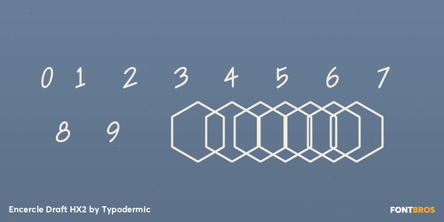 Encercle Draft HX2 Font Poster #4