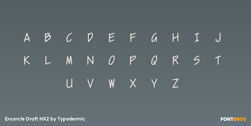 Encercle Draft HX2 Font Poster #1