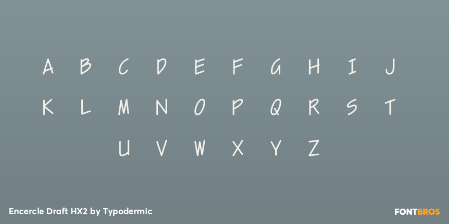 Encercle Draft HX2 Font Poster #1
