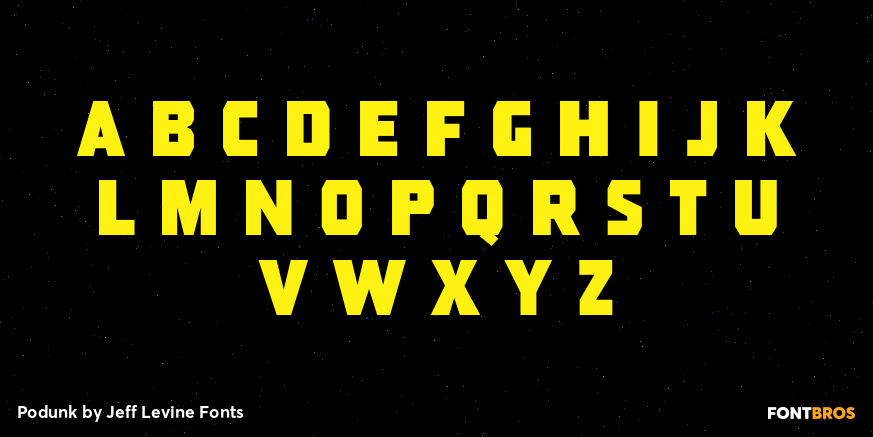 Podunk Font Poster #2