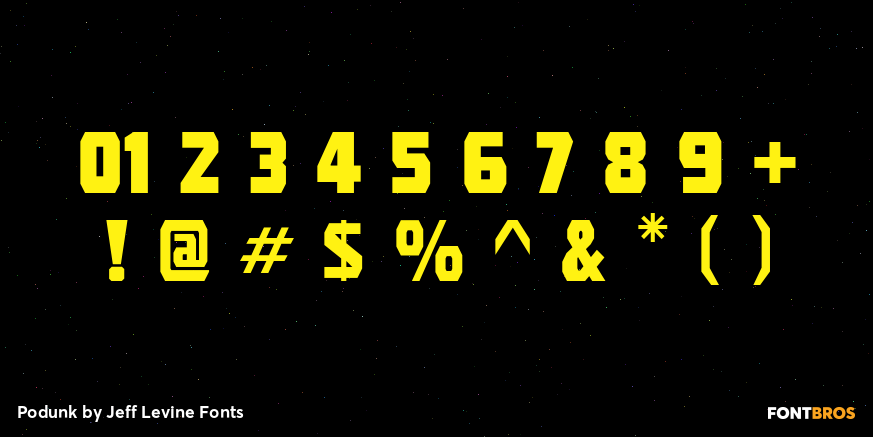 Podunk Font Poster #4