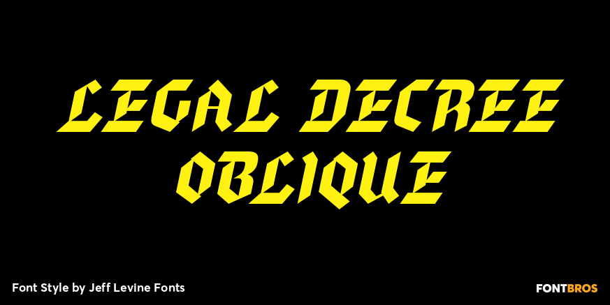 Legal Decree Oblique Poster